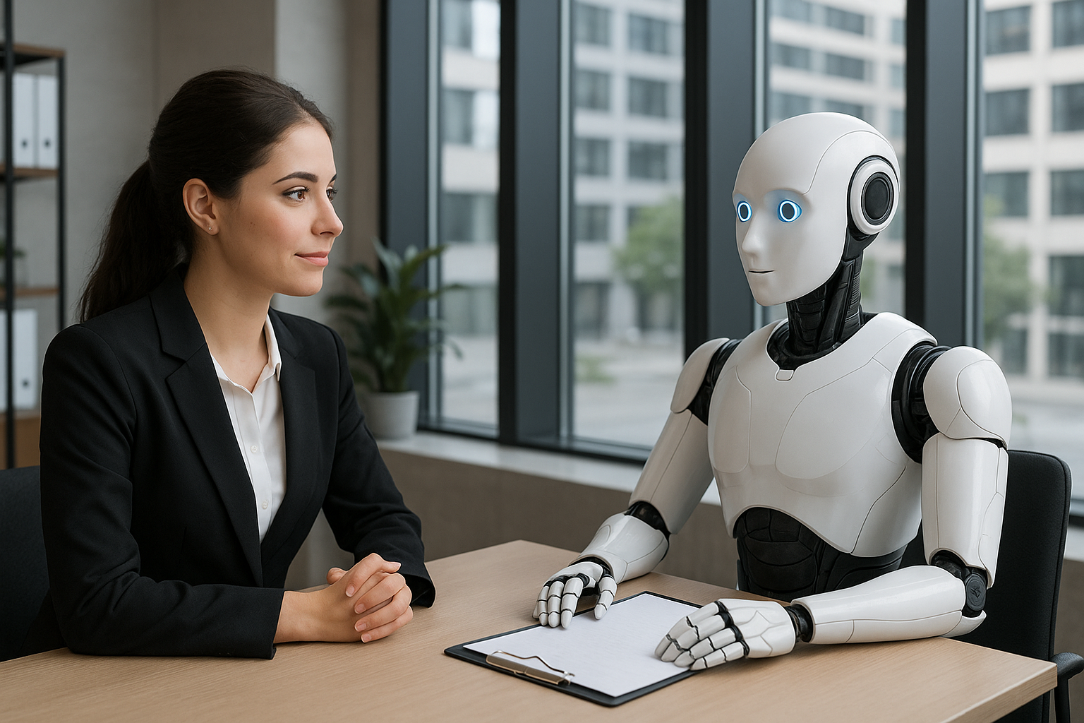 AI Interviewer platform background